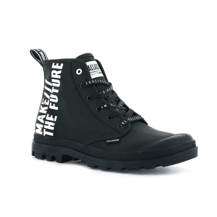 Palladium Pampa Hi Future Men's Boots Black | UK F051-GTZ